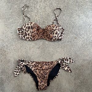 Leopard Print Bikini Set